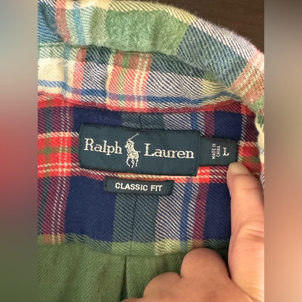 Ralph Lauren Vintage Men's Multicolor Plaid Flannel Shirt - Picture 5 of 8